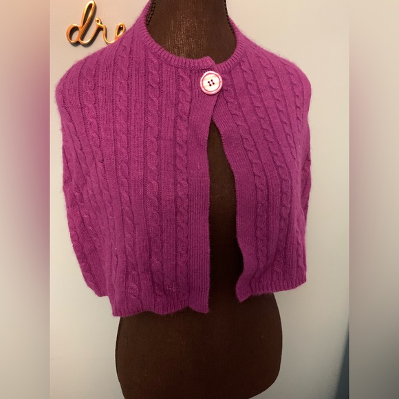 LAUREN Ralph Lauren one button capelet - Picture 1 of 5